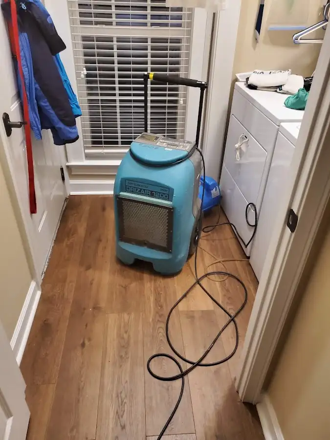 Commercial dehumidifier deployed for Flood Damage Cleanup in Dundalk